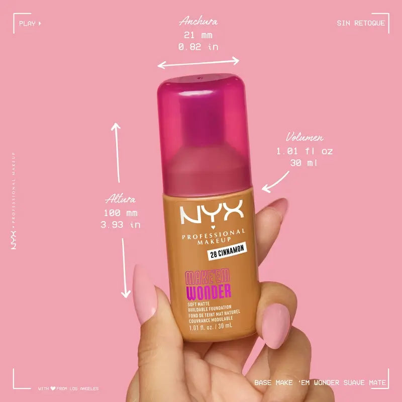 Nyx Cosmetics Make Em Wonder Fdt Vanilla, 30 ml