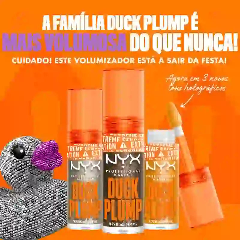 Nyx Duck Plump High Pigment Lip Gloss Volumising Gloss Glitter Brown 21 , 7 ml