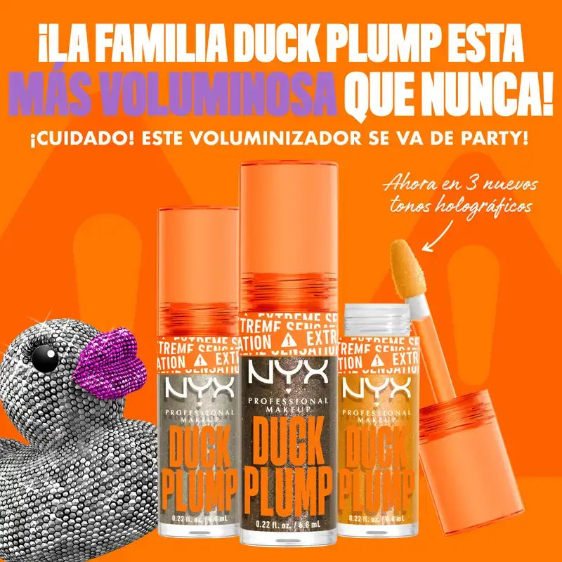 Nyx Duck Plump High Pigment Lip Gloss Volumising Gloss Glitter Silver 20 , 7 ml