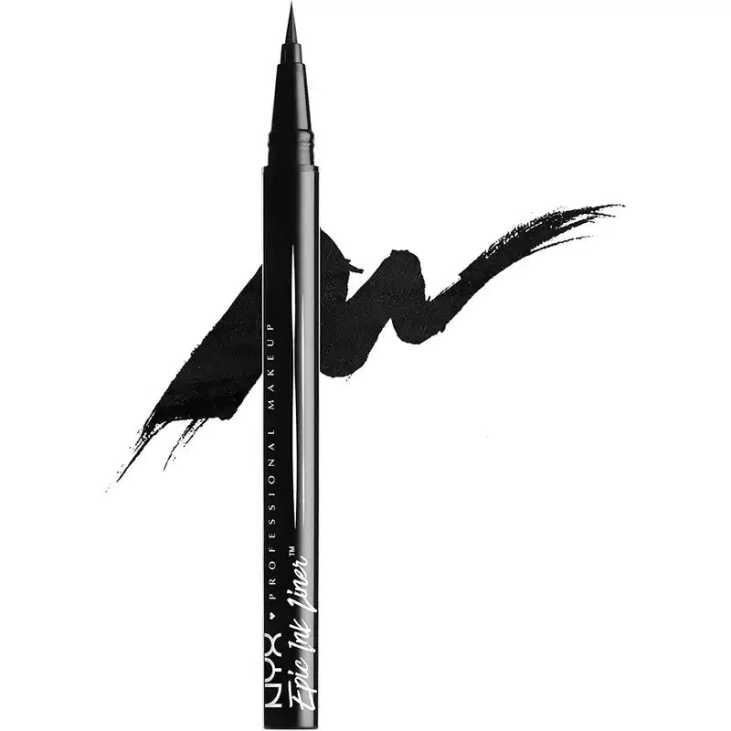 Nyx Eyeliner Waterproof Epic Ink Liner, Brush Tip, Waterproof , 1 ml