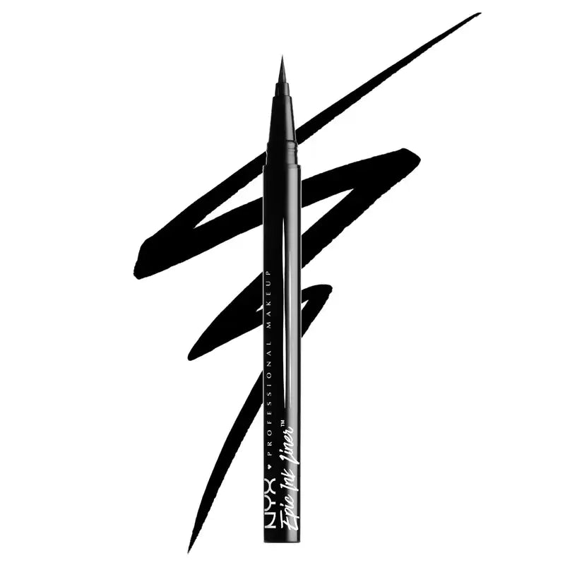 Nyx Eyeliner Waterproof Epic Ink Liner, Brush Tip, Waterproof , 1 ml