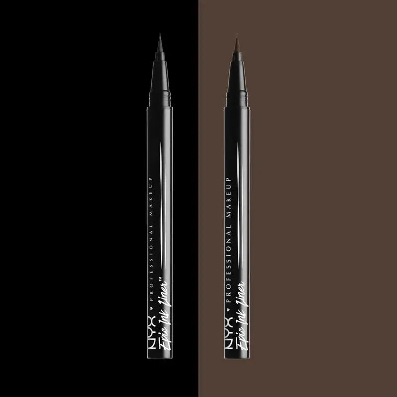 Nyx Eyeliner Waterproof Epic Ink Liner, Brush Tip, Waterproof , 1 ml