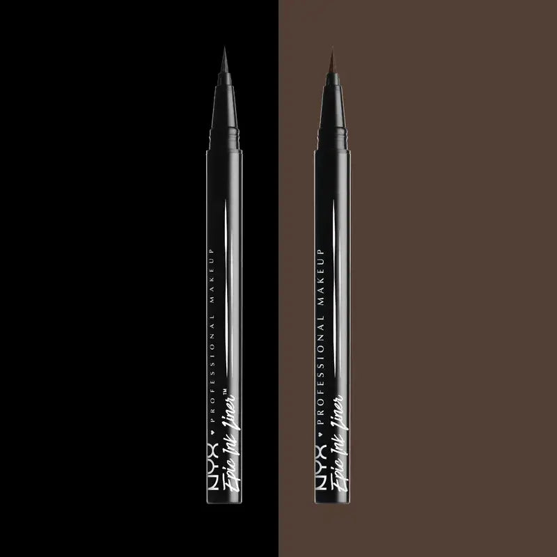 Nyx Eyeliner Waterproof Epic Ink Liner, Brush Tip, Waterproof , 1 ml