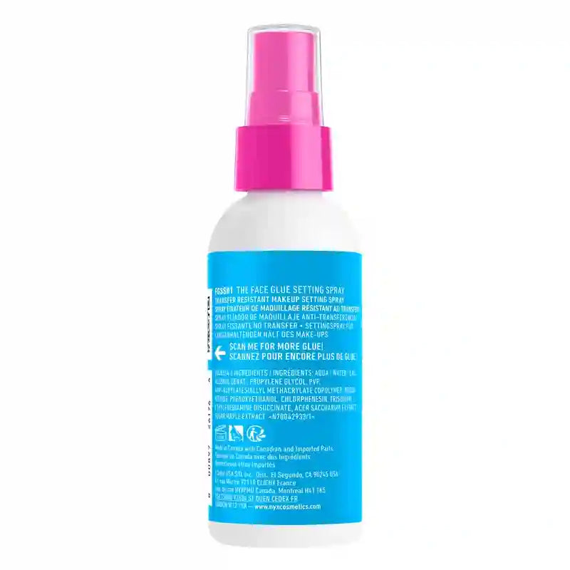 Nyx Face Glue Setting Spray, Long Lasting Resistant Setting Spray , 60 ml