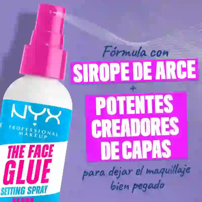Nyx Face Glue Setting Spray, Long Lasting Resistant Setting Spray , 60 ml