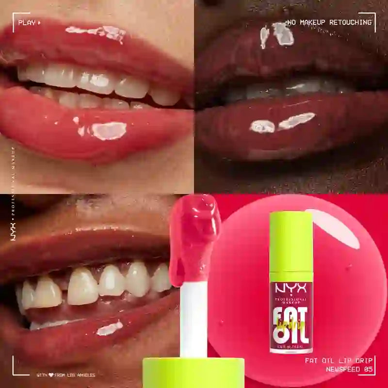 Nyx Fat Oil Lip Drip Newsfeed Lip Oil. 12H Moisturizing. , 4.8 ml