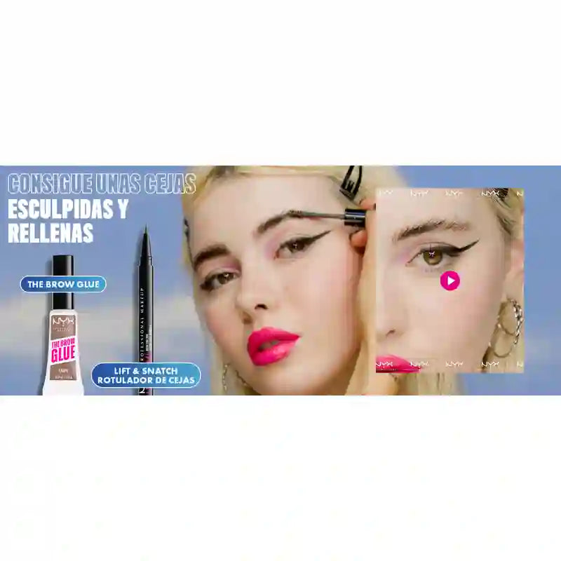 Nyx Brow Tint Pen Lift&Snatch! Brow Tint Pen, Long Lasting 16H, Vegan Formula, Shade Ash Brown , 1 ml