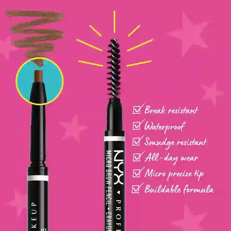 Nyx Perfecting Eyebrow Pencil Micro Brow Pencil. Shade Cool Ash Brown 05 , 0,09 gr