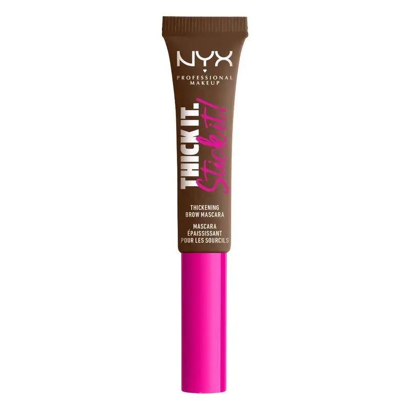 Nyx Thick It Stick It Mascara. Long Lasting. Natural Finish. Brunette shade, 7 ml