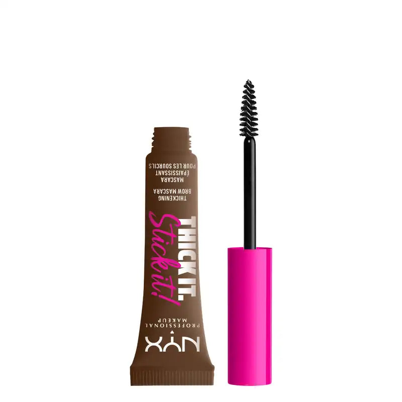 Nyx Thick It Stick It Mascara. Long Lasting. Natural Finish. Brunette shade, 7 ml
