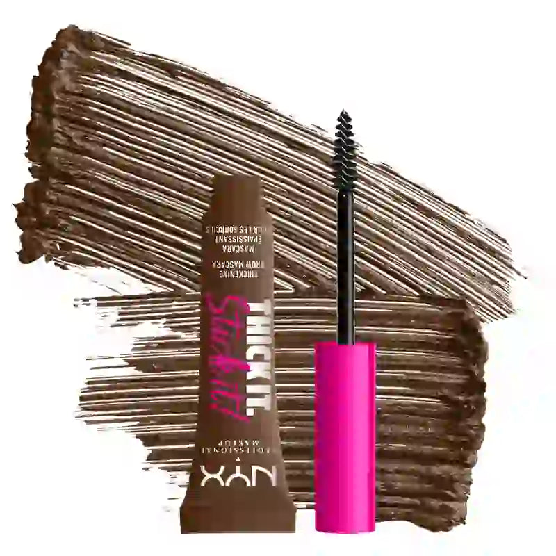 Nyx Thick It Stick It Mascara. Long Lasting. Natural Finish. Brunette shade, 7 ml