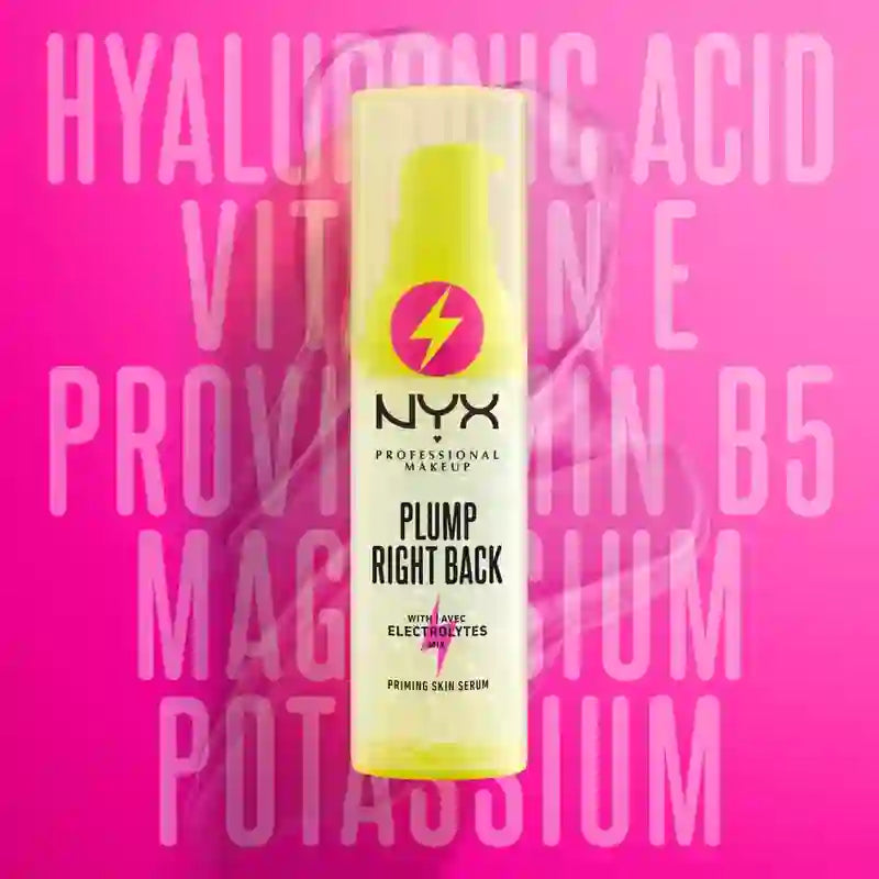 Nyx Plump Right Back Primer & Serum. Hyaluronic Acid. Multiple Vitamins, 30 ml
