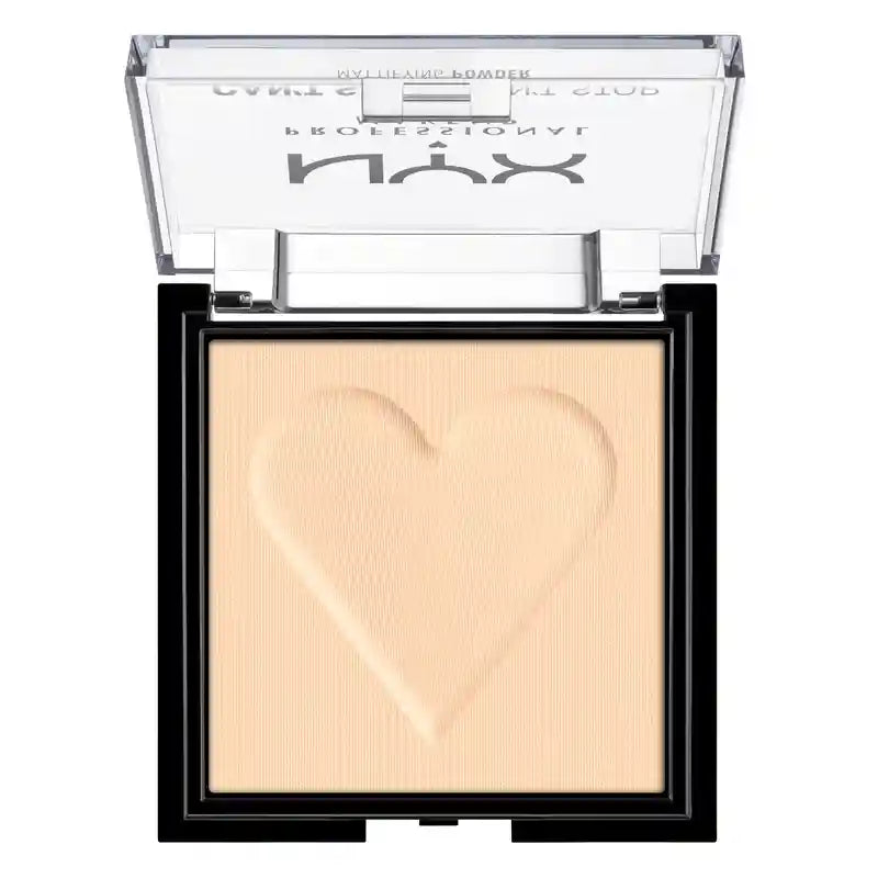 Nyx Professional Mattifying Powder Can'T Stop Won'T Stop. Mutes shine, imperfections and pores. Shade 01 Fair. , 6 gr