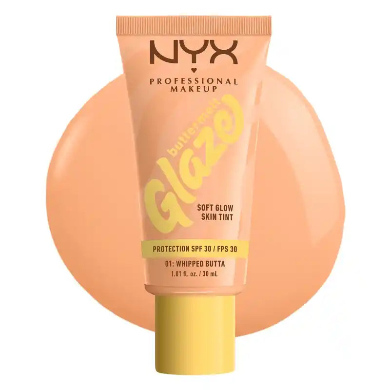 Nyx Skin Tint Buttermelt Glaze Soft Glow + Protection Spf/Fps 30 , 30 ml