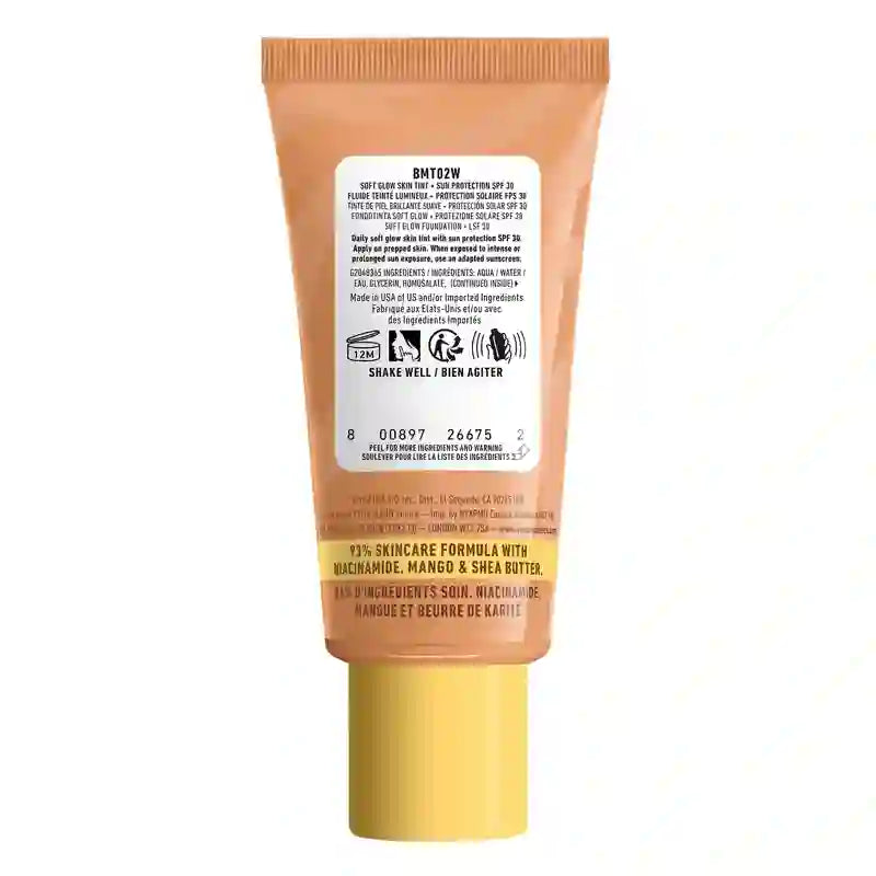 Nyx Skin Tint Buttermelt Glaze Soft Glow + Protection Spf/Fps 30 , 30 ml