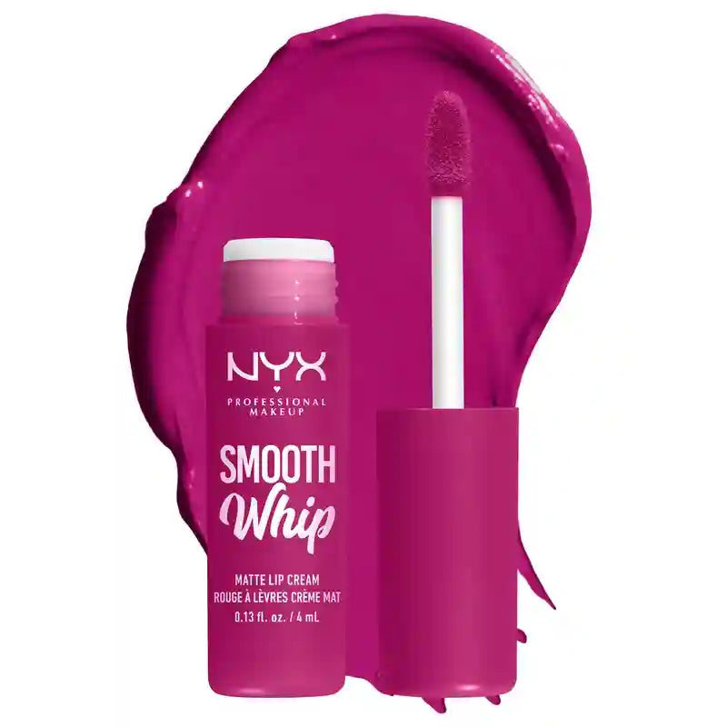 Nyx Smooth Whip Matte Lip Cream, Creamy Liquid Lipstick, Matte, Shade Bday Frosting 09 , 4 ml