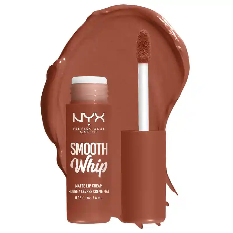 Nyx Smooth Whip Matte Lip Cream, Creamy Liquid Lipstick, Matte, Faux Fur Shade , 4 ml