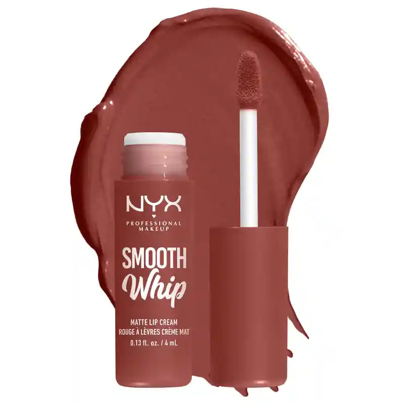 Nyx Smooth Whip Matte Lip Cream, Creamy Liquid Lipstick, Matte, Latte Foam Shade , 4 ml