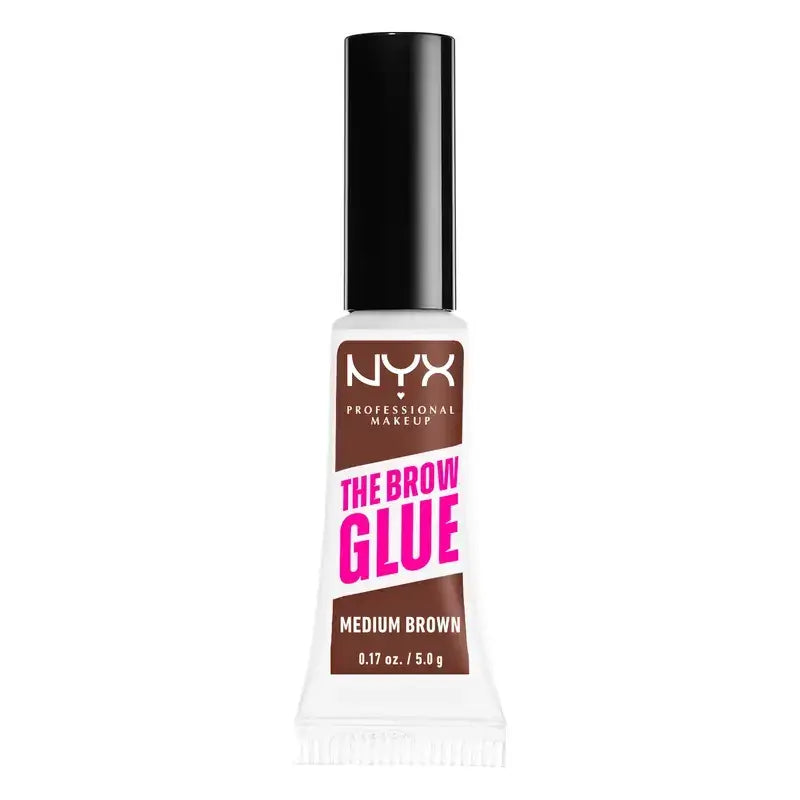 Nyx The Brow Glue, Long Lasting Brow Gel, Shade 02 Medium Brown , 5 gr