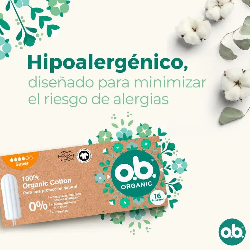 Ob Tampon Digital Organic Super, 16 pcs.