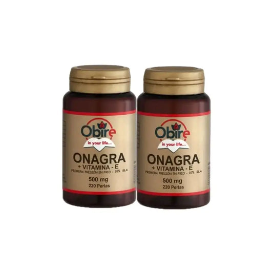 Obire Onagara Oil 500 mg, Pack of 2 x 450 capsules