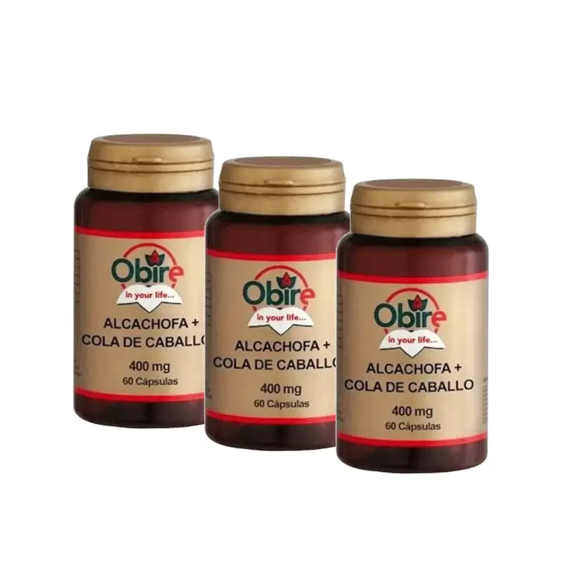 Obire Artichoke + Horsetail, Pack of 3 x 60 capsules