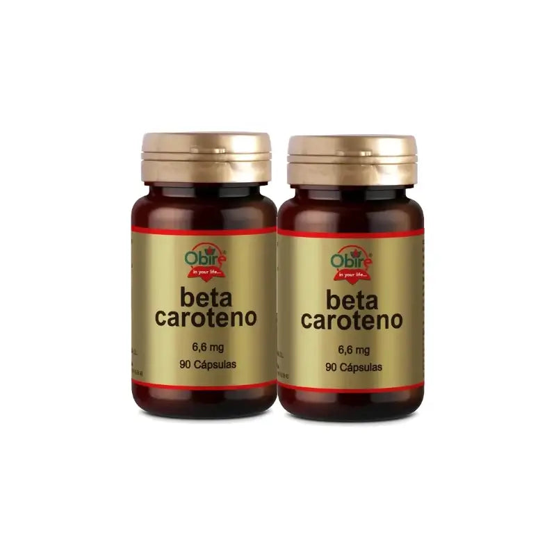 Obire Beta-carotene 6.6 mg, Pack of 2 x 90 capsules