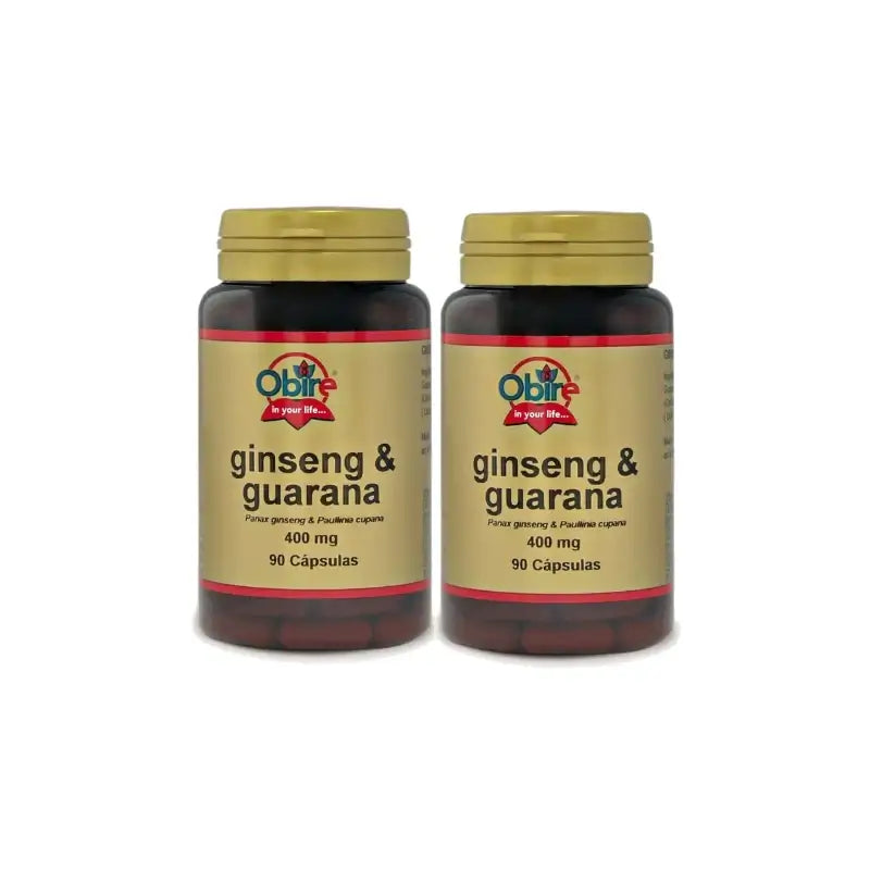Obire Ginseng & Guarana, Pack of 2 x 90 capsules