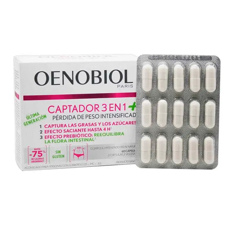 Oenobiol Captador 3 In 1 Sensor Plus, 60 capsules