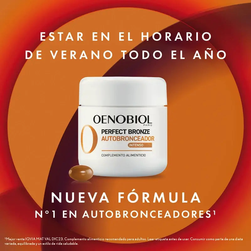 Oenobiol Perfect Bronze Golden Glow Self-Tanner, 2x30 caps