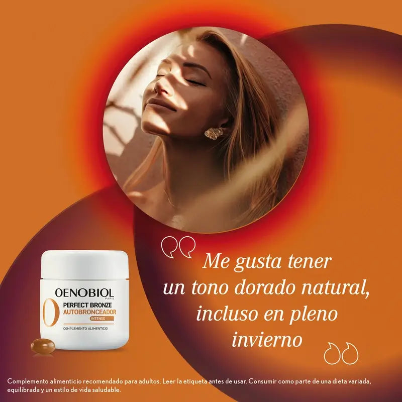 Oenobiol Perfect Bronze Golden Glow Self-Tanner, 2x30 caps