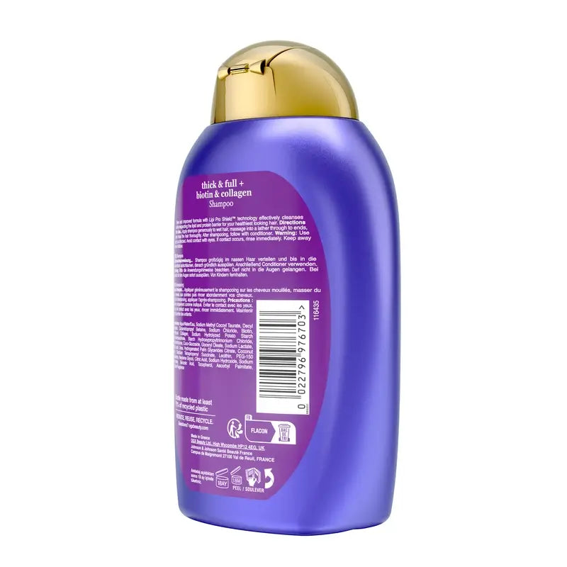OGX Biotin & Collagen Shampoo, Fine Hair, 385 ml