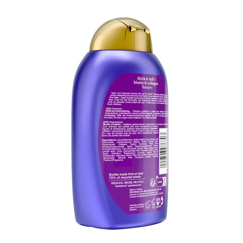 OGX Biotin & Collagen Shampoo, Fine Hair, 385 ml