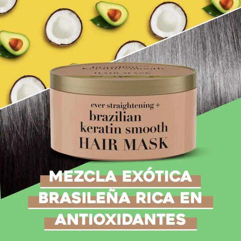 Ogx Keratin Mask Brazil Smooth, 300 ml