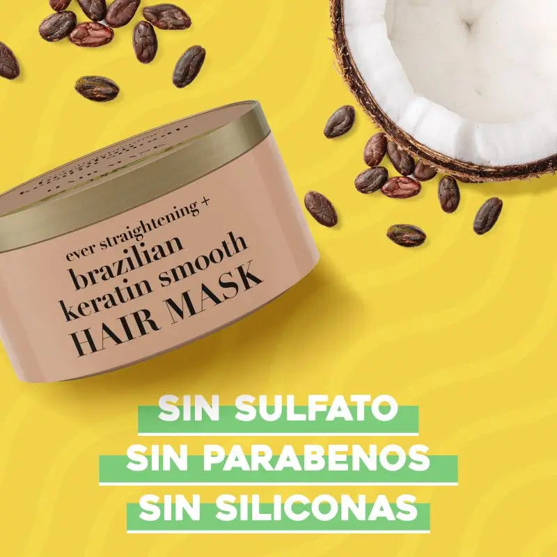 Ogx Keratin Mask Brazil Smooth, 300 ml