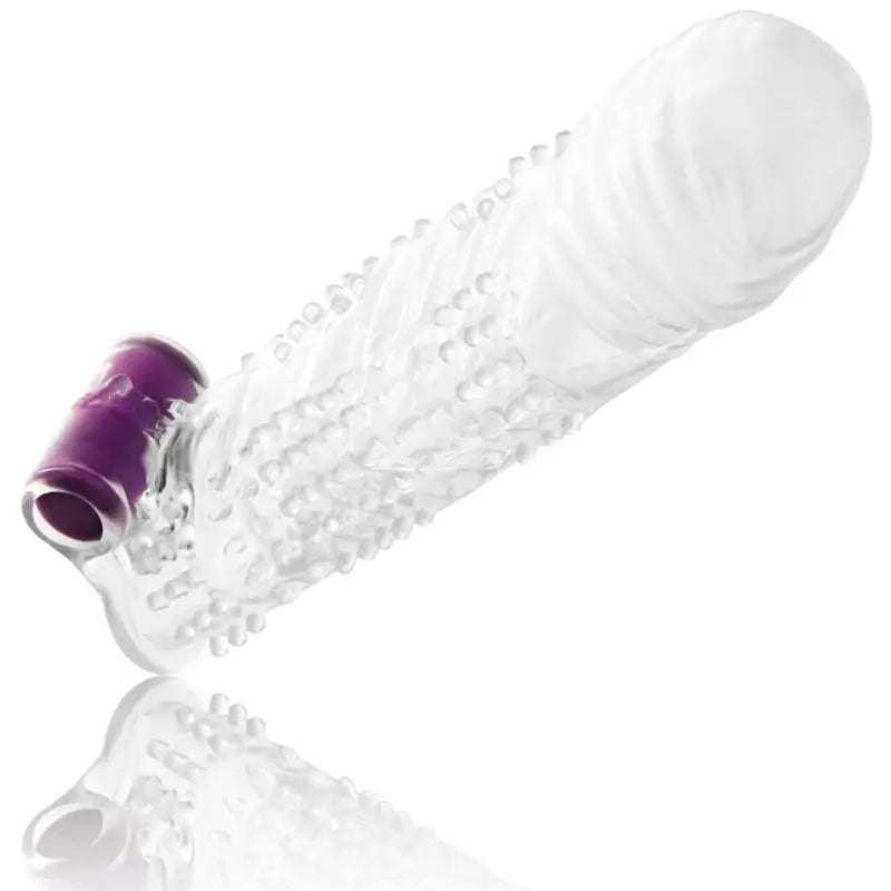 Ohmama For Him Textured Penis Sleeve With Vibrating Bullet Model 1