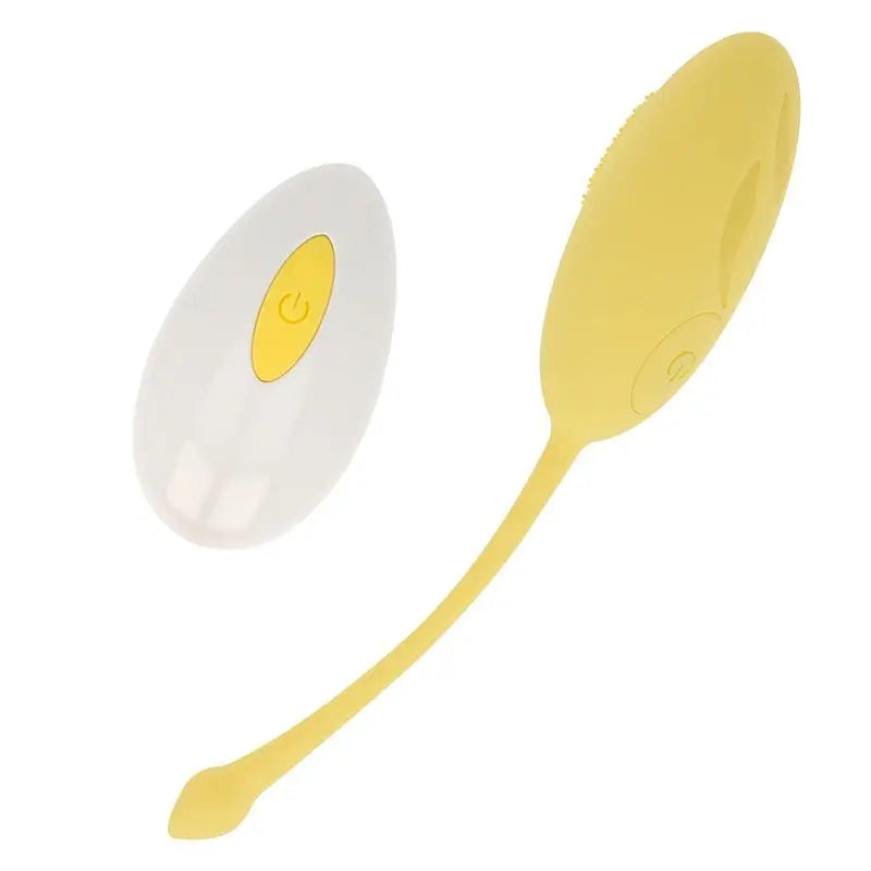 Ohmama Textured Vibrating Egg 10 Modes - Yellow