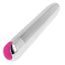 Ohmama Vibrators Rechargeable Silver Vibrator 10 Modes 18.5 Cm