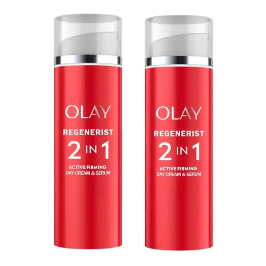 Olay Regenerist 2 in 1 Active Firming Day Cream & Firming Serum, pack 2 x 50 ml