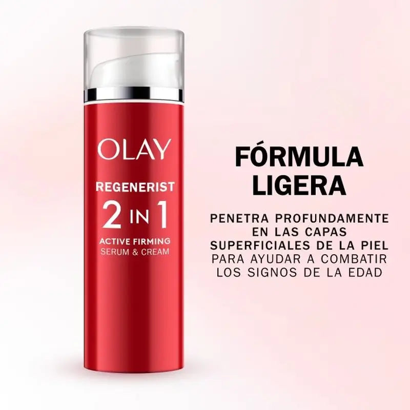 Olay Regenerist 2 in 1 Active Firming Day Cream & Firming Serum, 50 ml