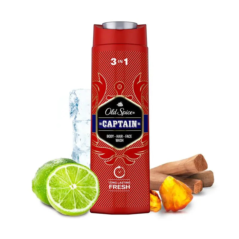 Old Spice Captain 2 In 1 Shower Gel & Shampoo 400Ml