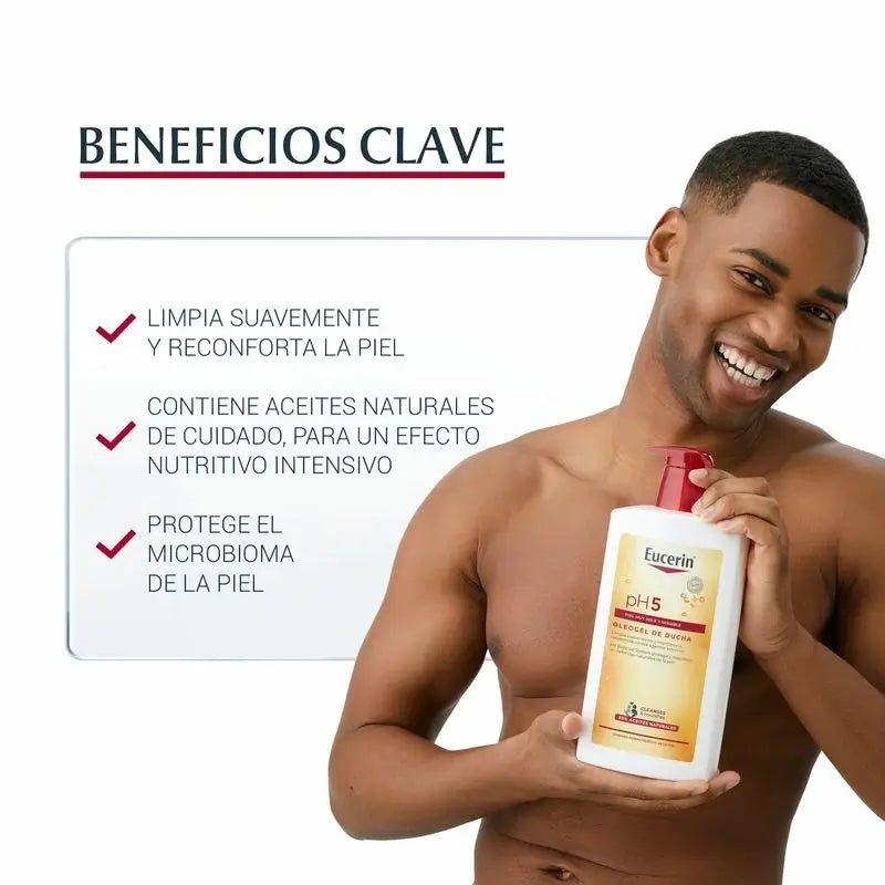 Eucerin Ph5 Shower Oil Shower Gel, 1000 ml