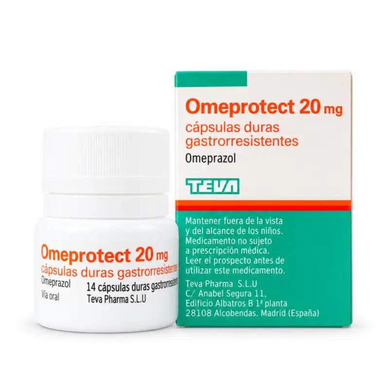 Omeprotect 20 mg Bottle, 14 gastro-resistant capsules