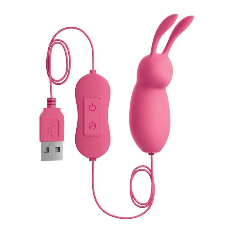 Omg Cute Rabbit Powerful Vibrator Pink Usb