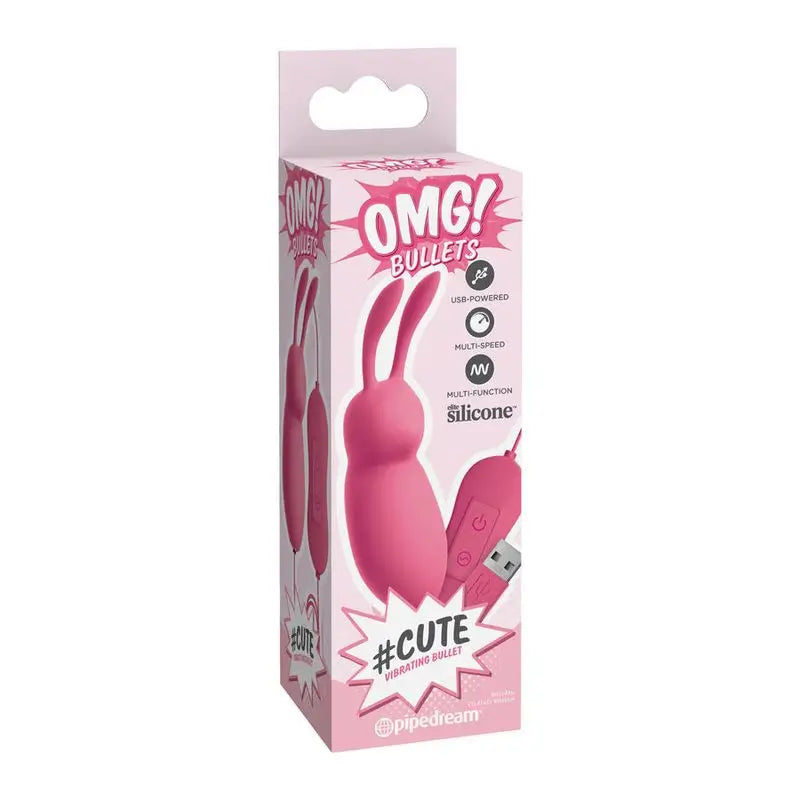 Omg Cute Rabbit Powerful Vibrator Pink Usb