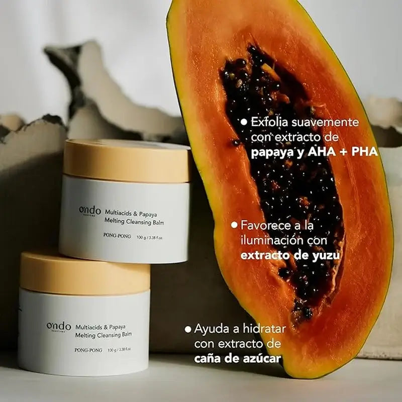 Ondo Beauty 36.5 Multiacids & Papaya Cleansing Balm, 100 gr
