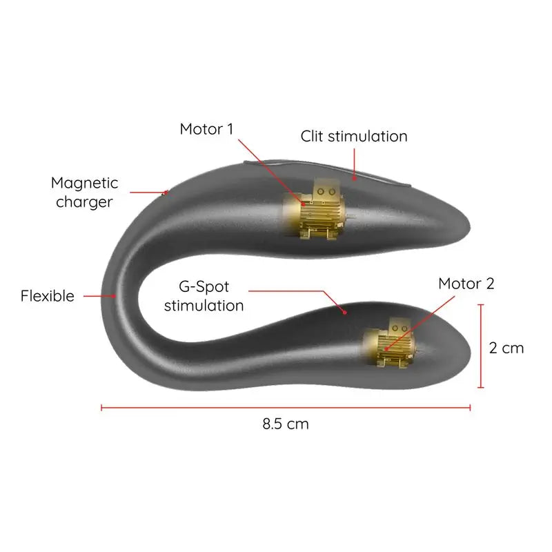Oninder G-Spot & Clitoris Stimulator Black - Free App