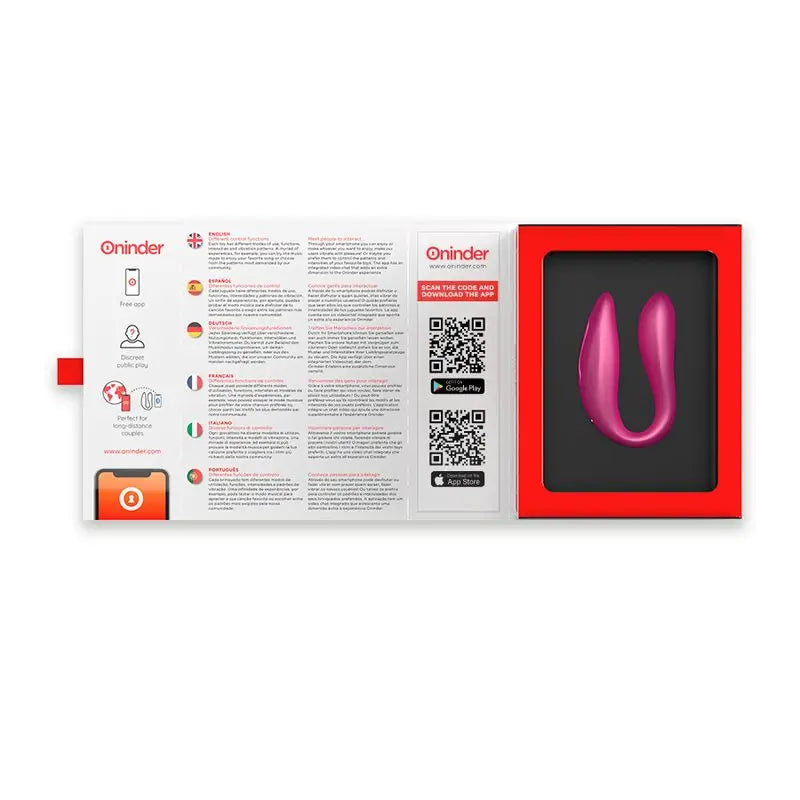 Oninder G-Spot & Clitoris Stimulator Pink - Free App