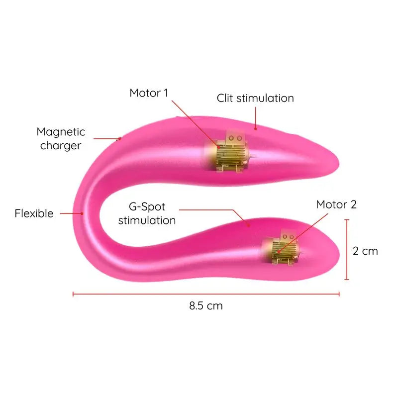 Oninder G-Spot & Clitoris Stimulator Pink - Free App