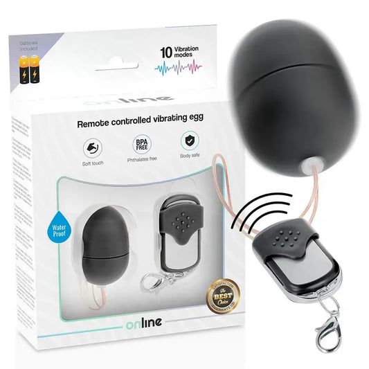 Online Remote Control Vibrating Egg S - Black